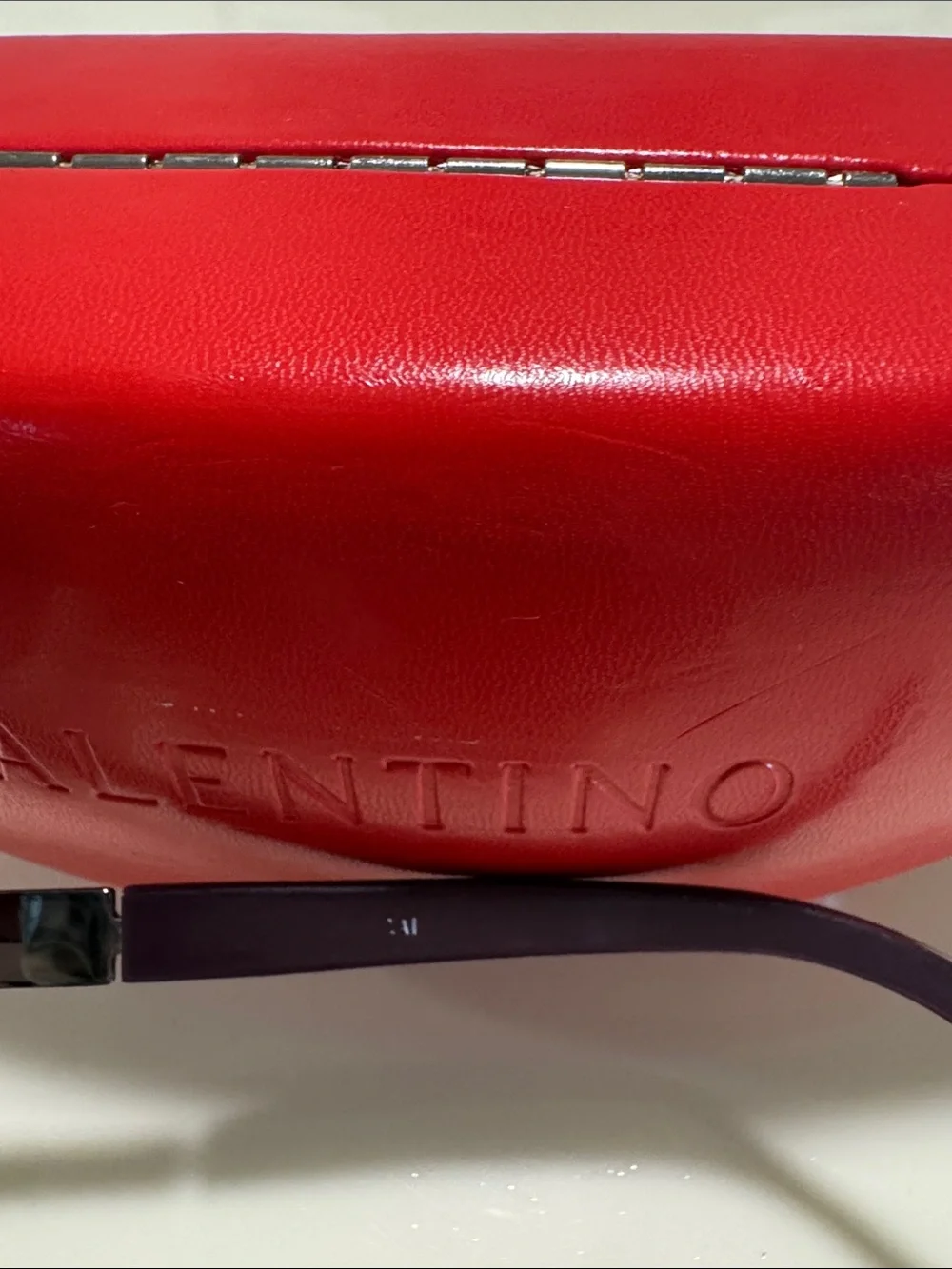 Pre-Loved Valentino Shield Sunglasses with Purple Gradient Lenses